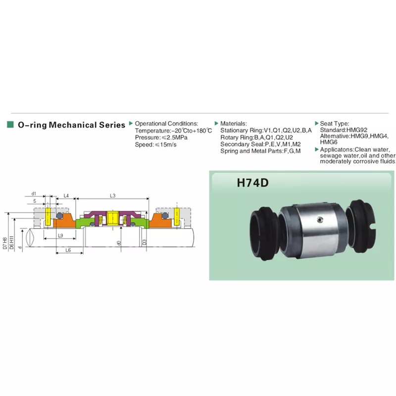 H74D Multi-Feder-Gleitringdichtung