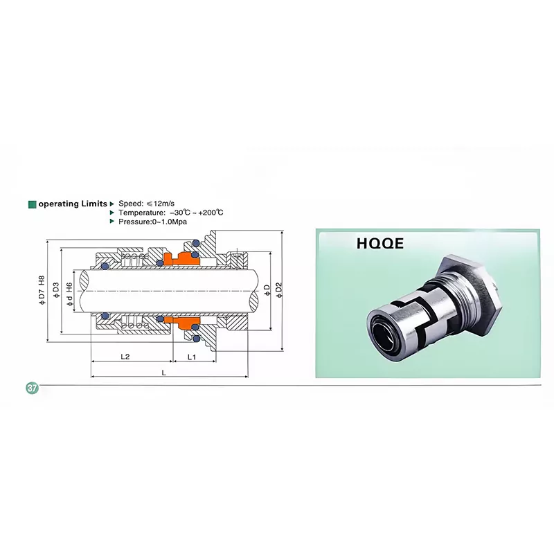HQQE Grundfos Pumpen-Gleitringdichtung